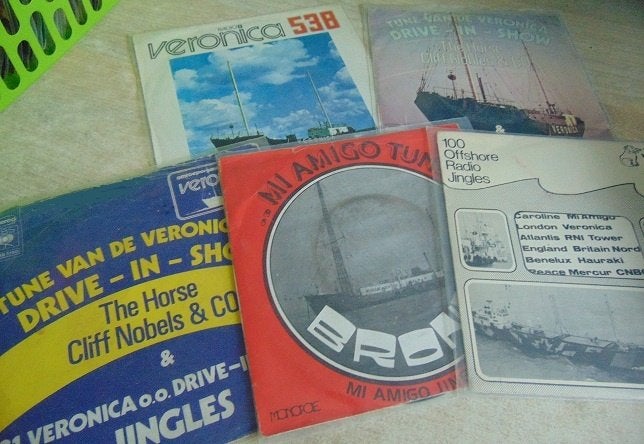 Vinylsingles Radio Jingles Mi Amigo/Veronica etc., 7 inch, Ophalen of Verzenden, 1970 - 1979, Gebruikt