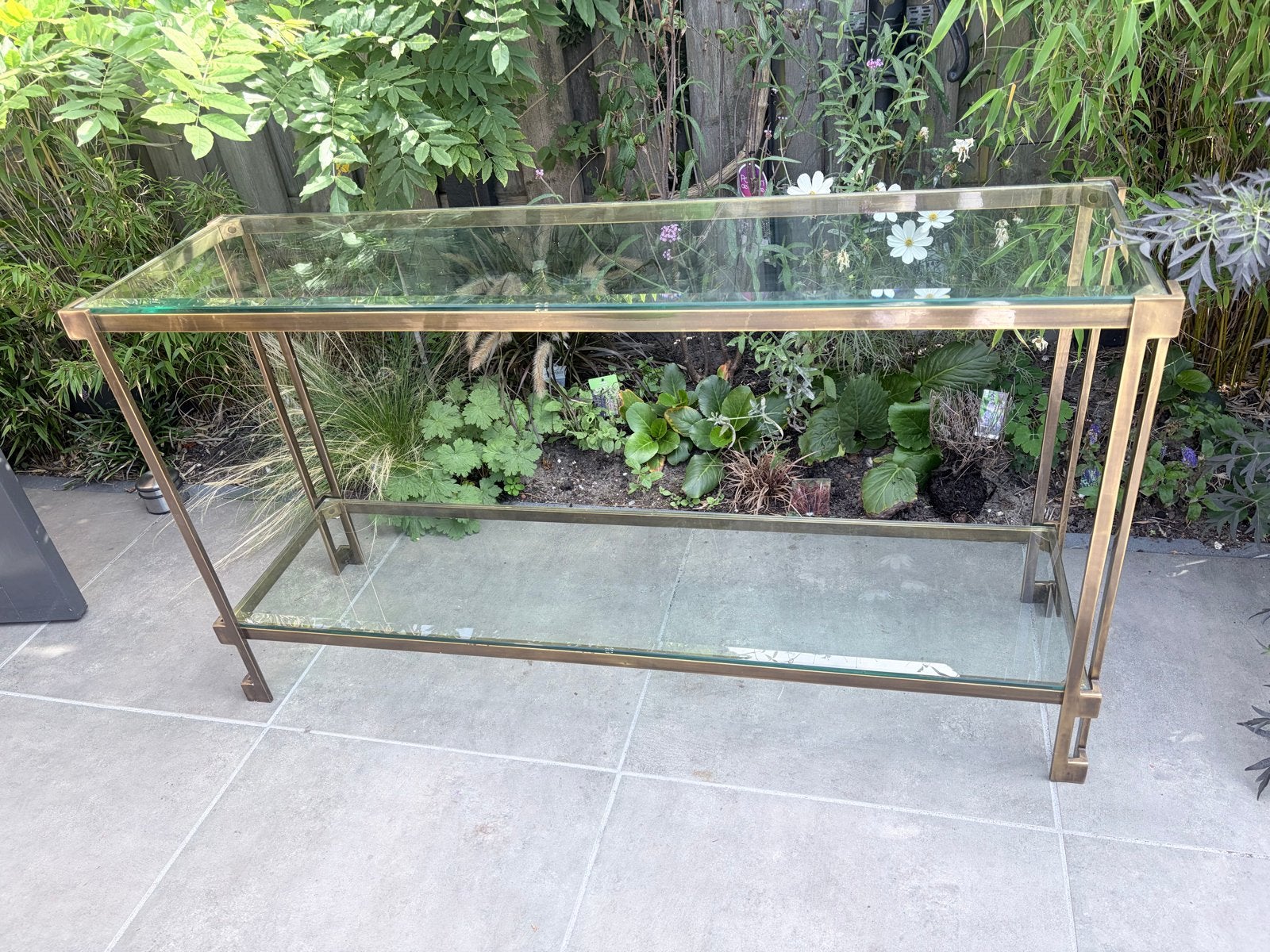 Vintage messing site table, Ophalen of Verzenden