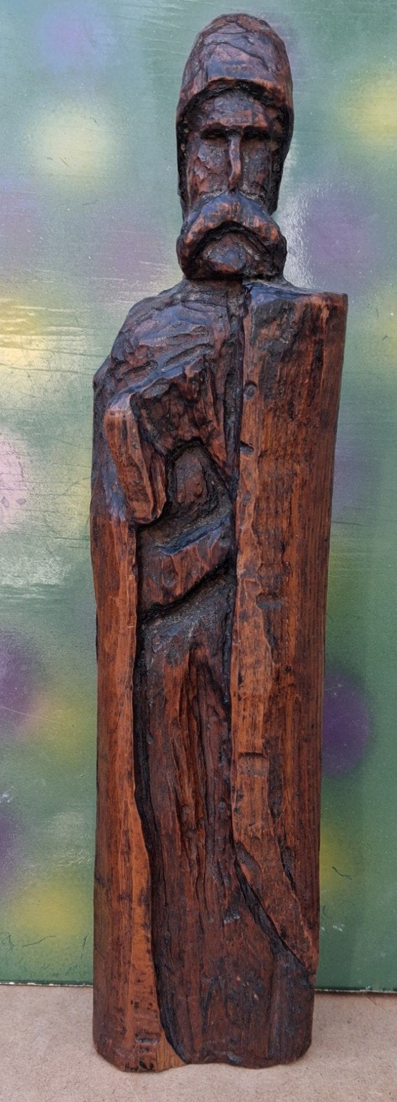 Bijzonder oud religieus beeld. Zeldzaam. * Zie tekst., Antiek en Kunst, Ophalen, Houtsnijwerk, Handgemaakt, 20 - 50 cm