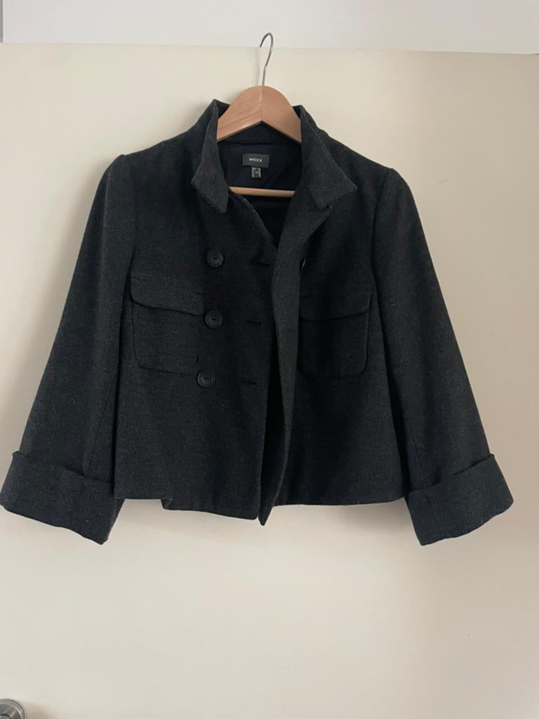 Mexx jasje maat 38 zwart/donkergrijs gemêleerd, Ophalen of Verzenden, Gedragen, Maat 38/40 (M), Jasje