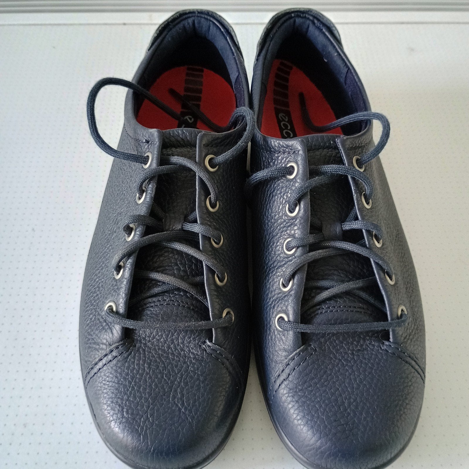 Leren veterschoenen van ECCO maat 40, Ecco, Blauw, Instappers, Ophalen of Verzenden
