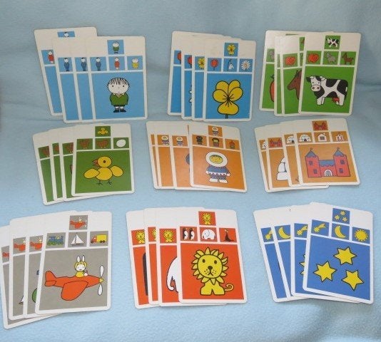 Vintage kwartetspel Dick Bruna, grote kaarten, Ophalen of Verzenden, Zo goed als nieuw, Kwartet(ten)