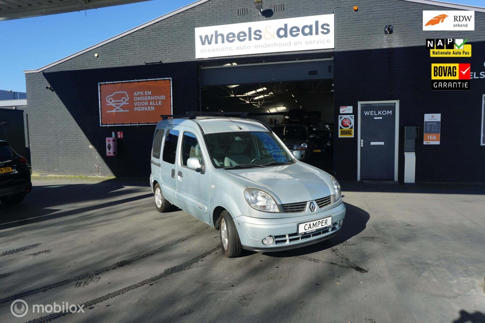 Renault Kangoo combi 1.6-16V Privilège CAMPER!, Gebruikt, 49 €/maand, Origineel Nederlands, Bedrijf