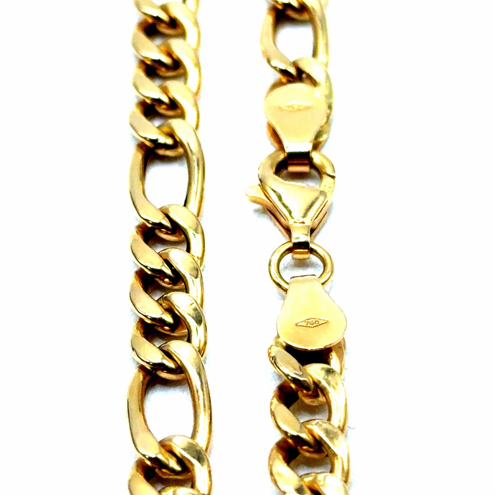 Gouden Figaro ketting 18K - 750, W, Ophalen of Verzenden, Zo goed als nieuw, W