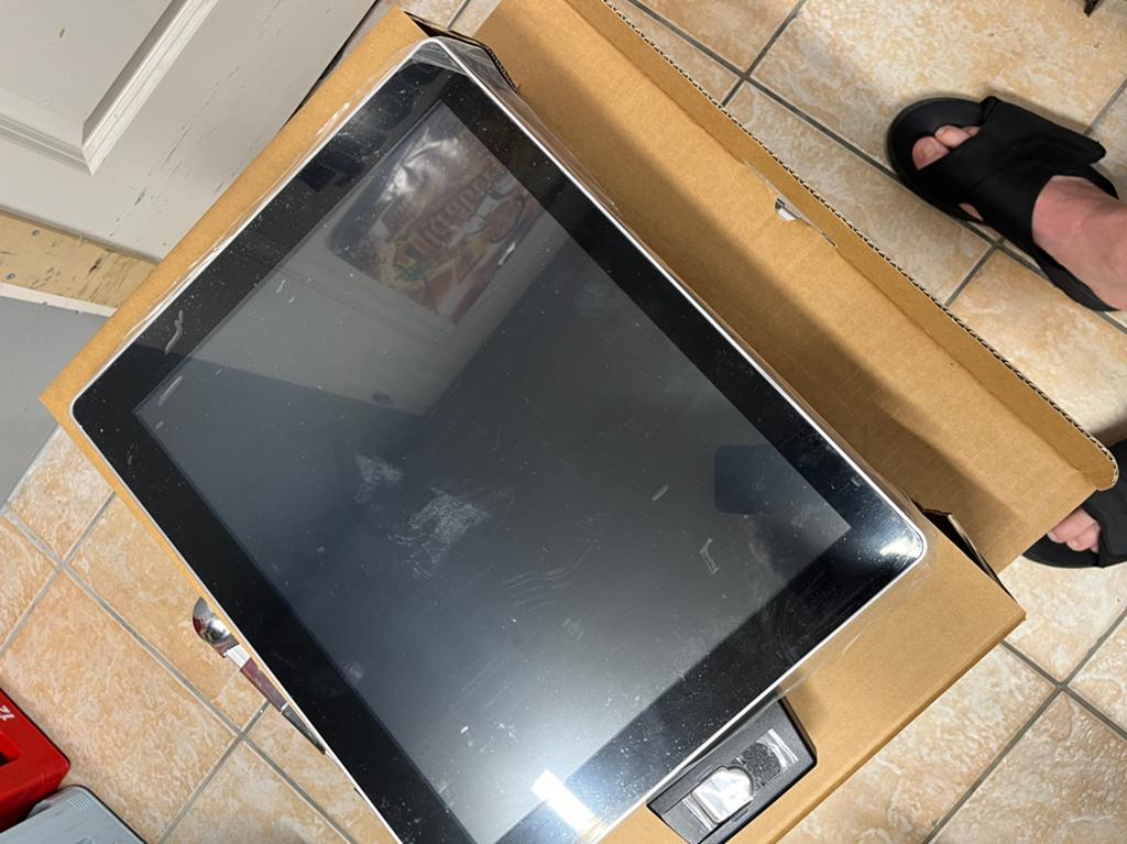Touchscreen 41x33 cm incl vingerafdrukherkenning, Computers en Software, Monitoren, Touchscreen, Ophalen of Verzenden, Zo goed als nieuw