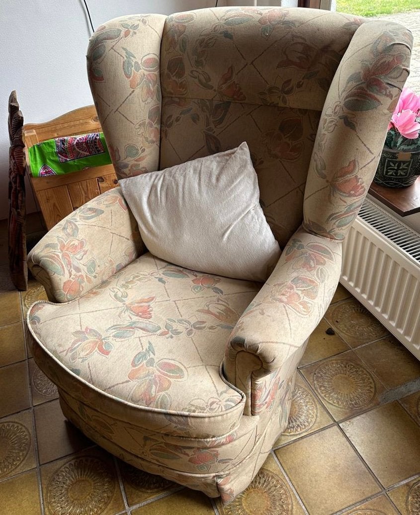 Fauteuil, stoel gratis afhalen, Huis en Inrichting, Fauteuils, Ophalen, Gebruikt, 75 tot 100 cm, 50 tot 75 cm