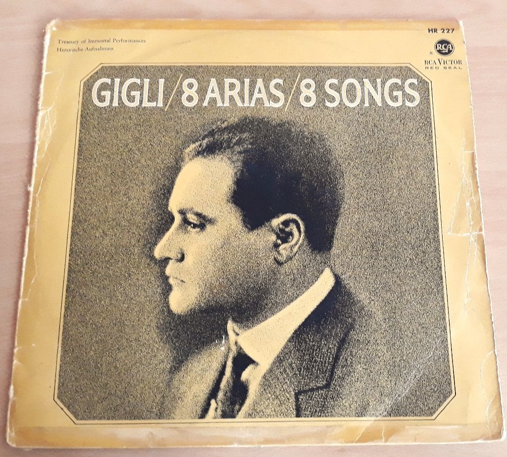 Beniamino Gigli ‎/ 8 Arias/ 8 Songs - RCA Victor Red Seal, Cd's en Dvd's, Vinyl | Klassiek, Zo goed als nieuw, Opera of Operette