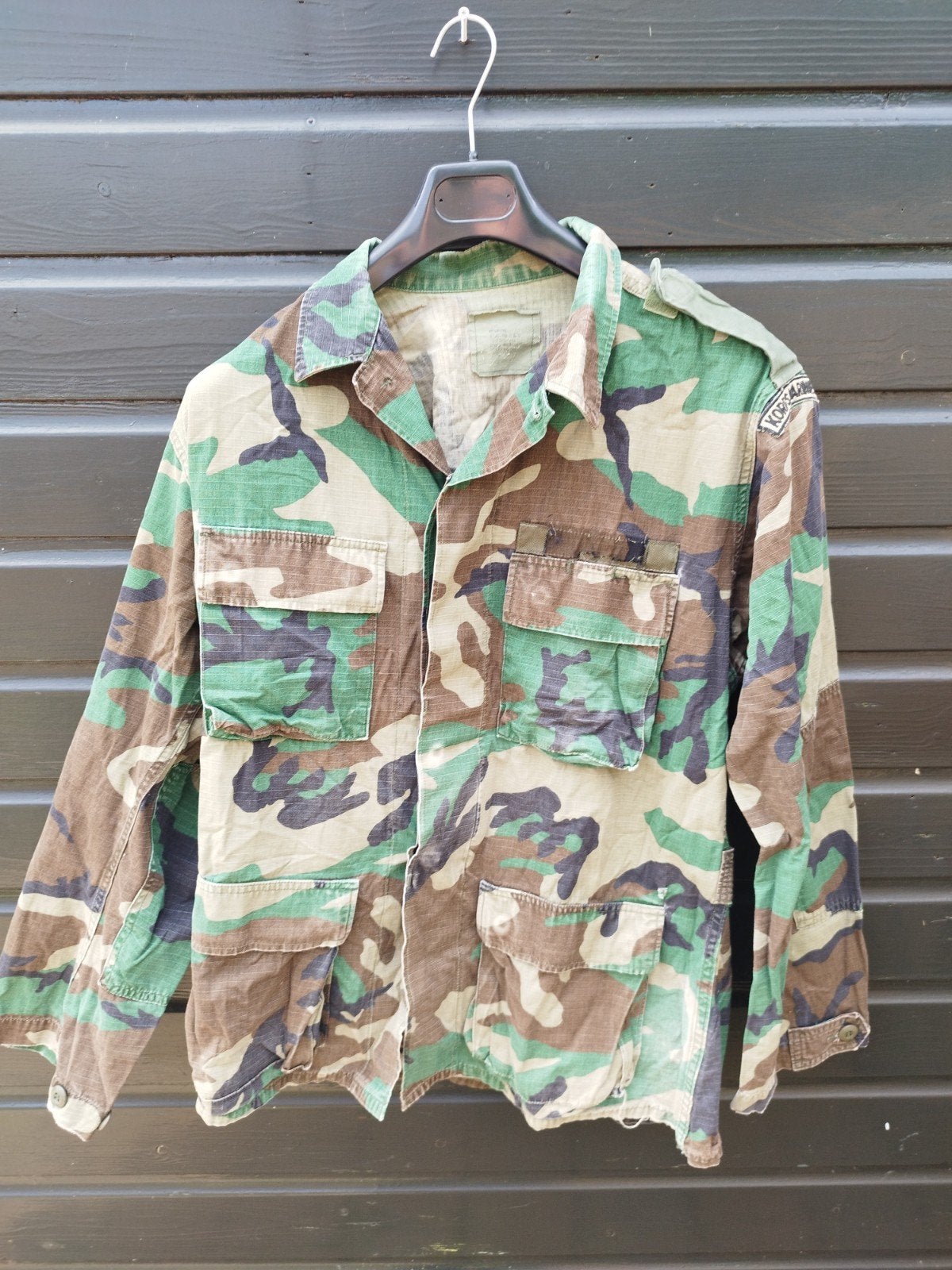 Vintage Camouflage Jas - Korps Mariniers, Overige maten, Gedragen, Groen, Militair Surplus