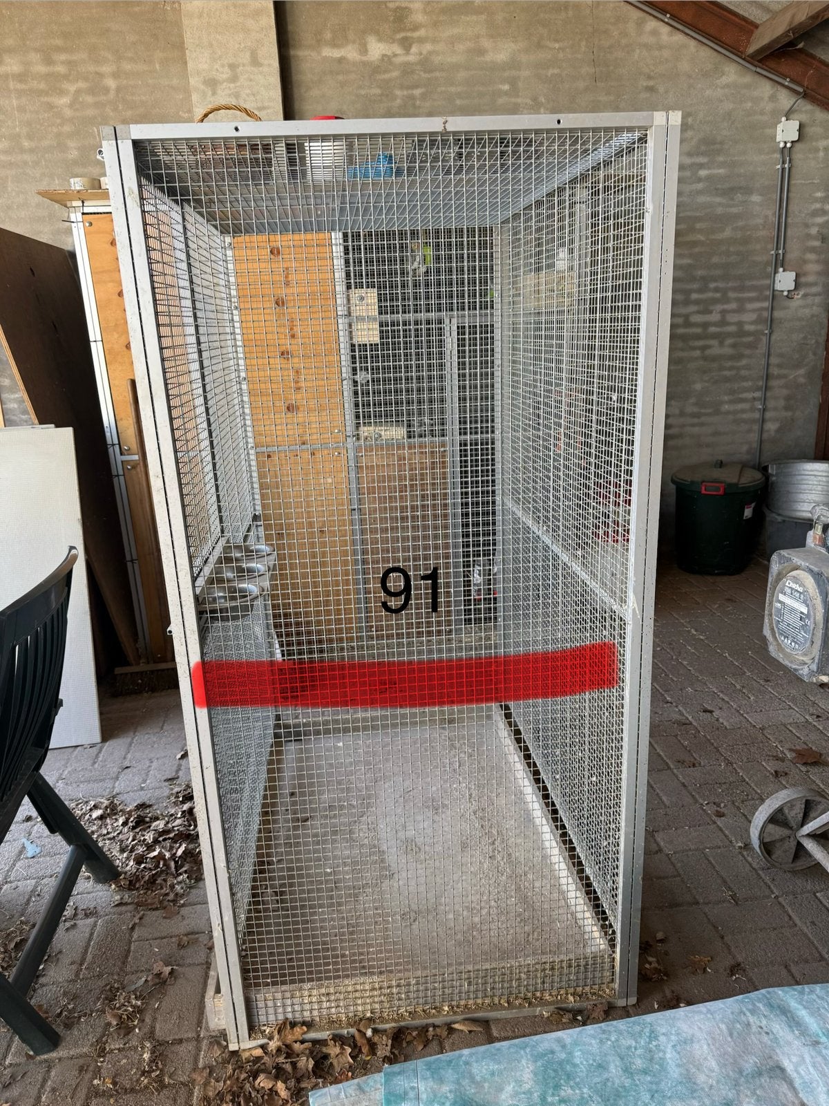 Vogel voliere, Ophalen, Zo goed als nieuw, Aluminium, Volière