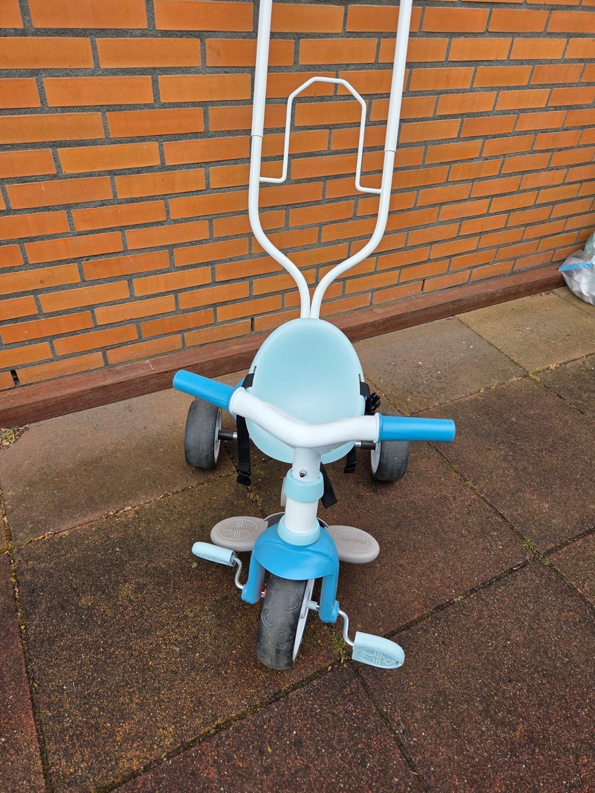 Smoby driewieler in goede staat, Ophalen, Gebruikt, Smoby, Duwstang