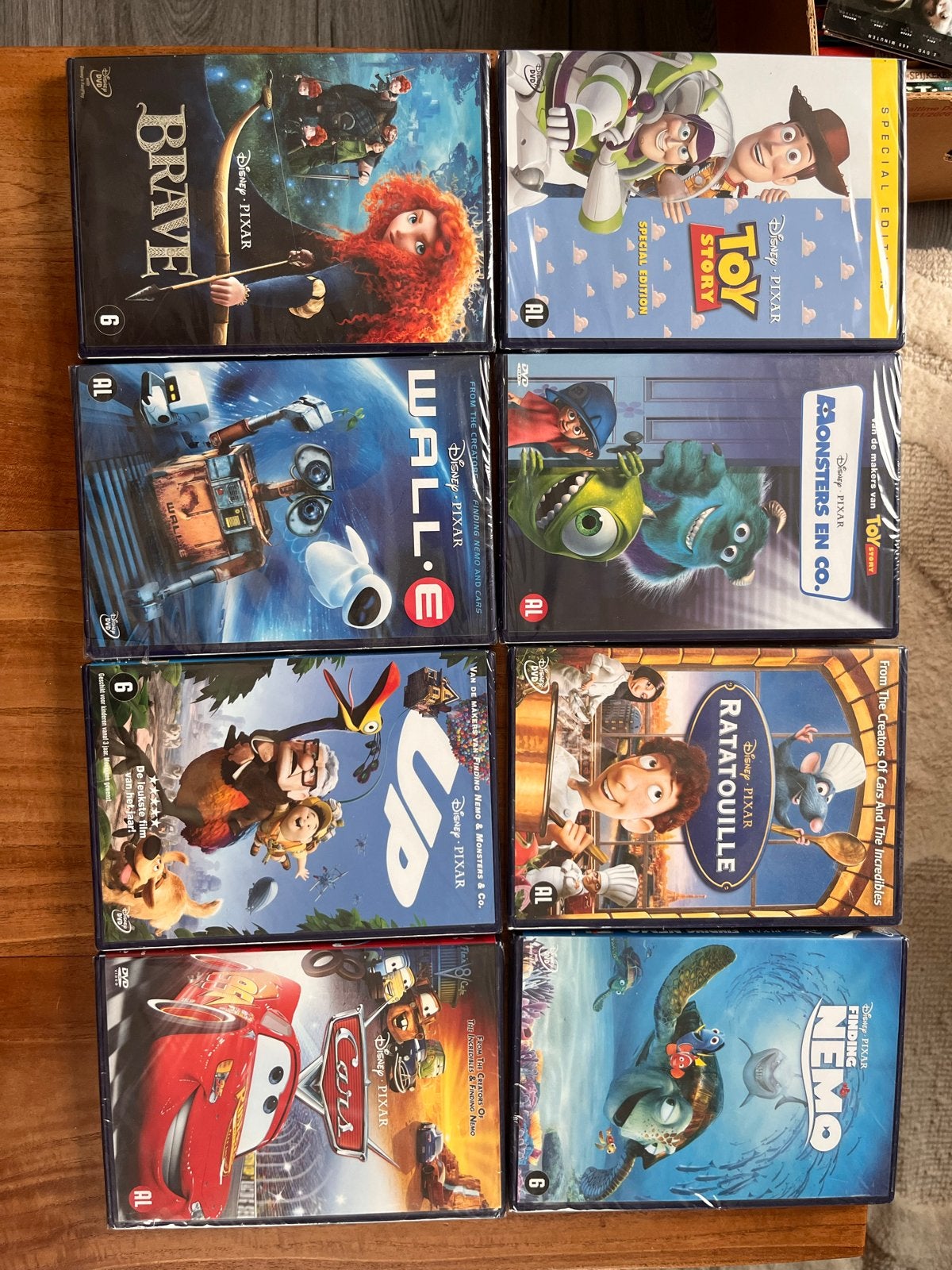 Nieuwe Disney Pixar DVD's - Brave, WALL-E, Up, Cars, etc., Ophalen, Animatie, Alle leeftijden, Nieuw in verpakking