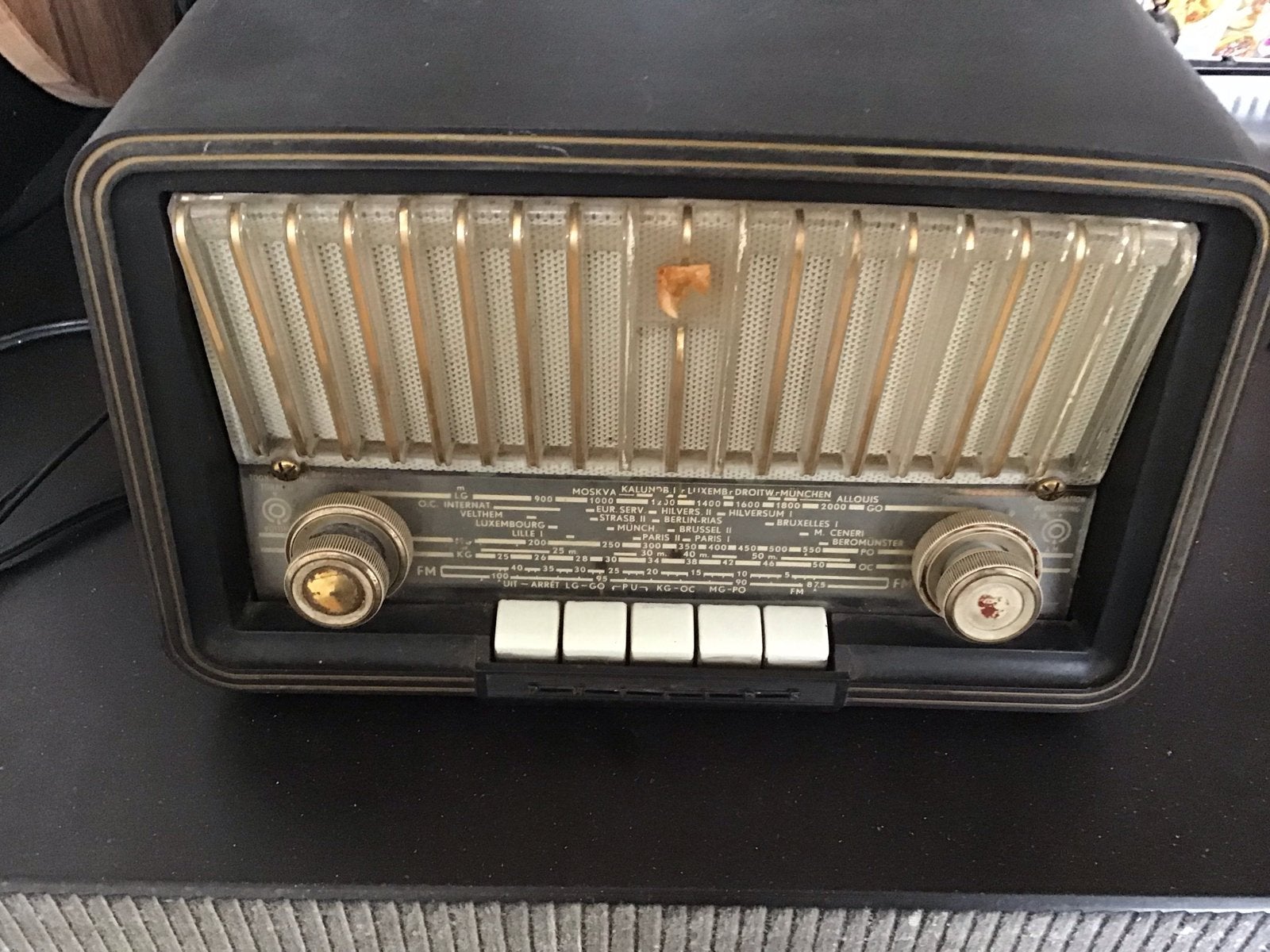 Vintage Philips Radio B3X 72U - Klassieke Buizenradio, Ophalen, Gebruikt, Radio