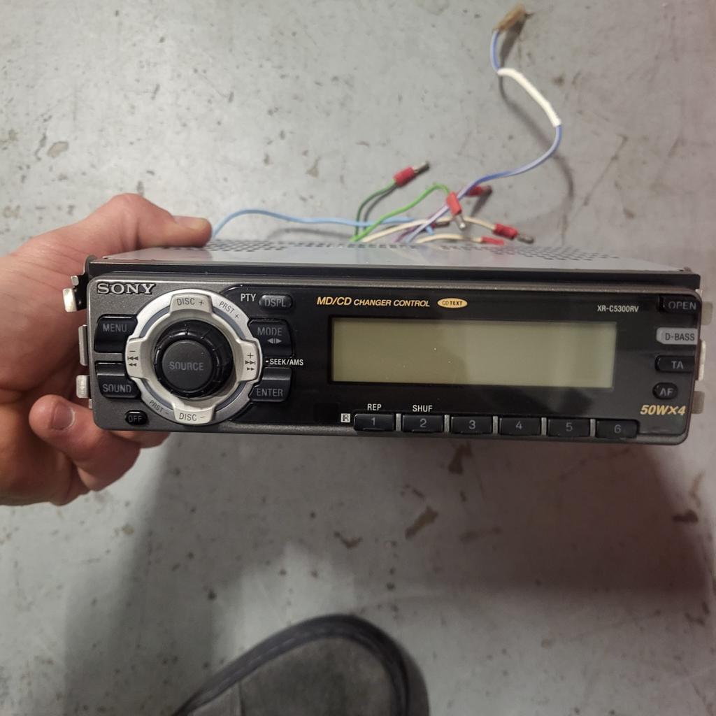 Sony XR-C5300RV Autoradio met CD-wisselaar bediening, Auto diversen, Autoradio's, Gebruikt, Ophalen of Verzenden