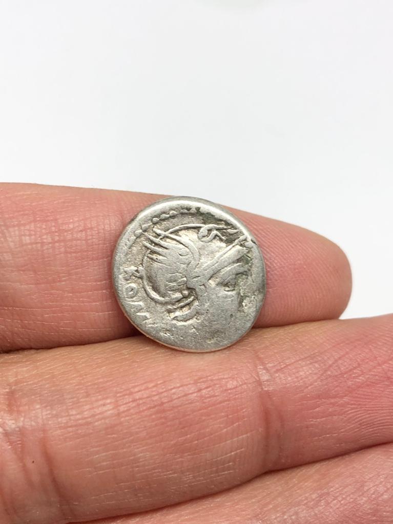 Romeinse Republiek, L. Flaminius Chilo, denarius, 109/108 BC, Postzegels en Munten, Munten | Europa | Niet-Euromunten, Verzenden