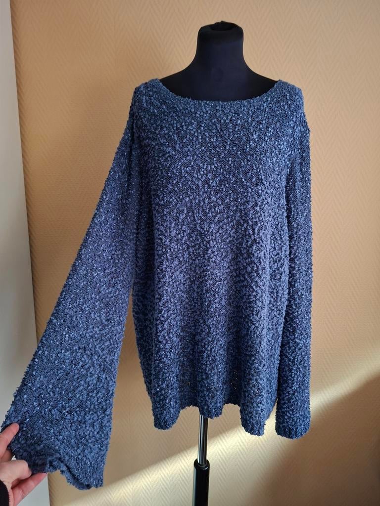 Prachtige Paprika Trui Maat 50 (XL), Blauw, Maat 46/48 (XL) of groter, Ophalen of Verzenden, Zo goed als nieuw