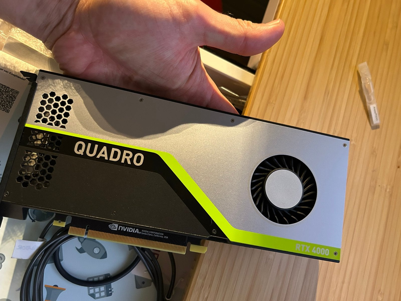 NVIDIA Quadro RTX 4000 8GB GDDR6 HP – getest en werkend, Computers en Software, PCI-Express 3, DisplayPort, GDDR6, Ophalen of Verzenden