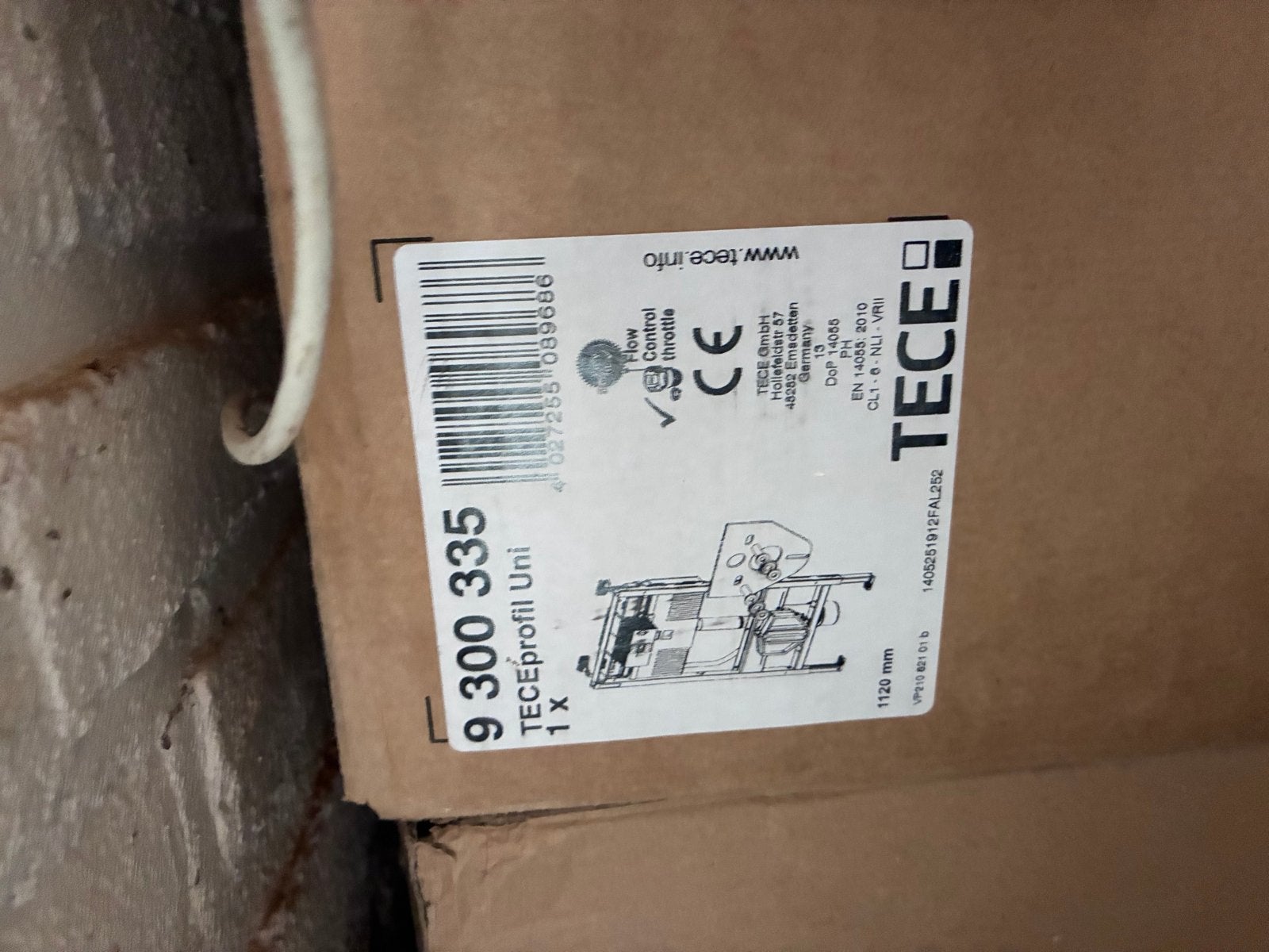 TECEprofil Uni Toilet Inbouwreservoir 9 300 335, Doe-het-zelf en Verbouw, Sanitair, Ophalen, Nieuw, Toilet