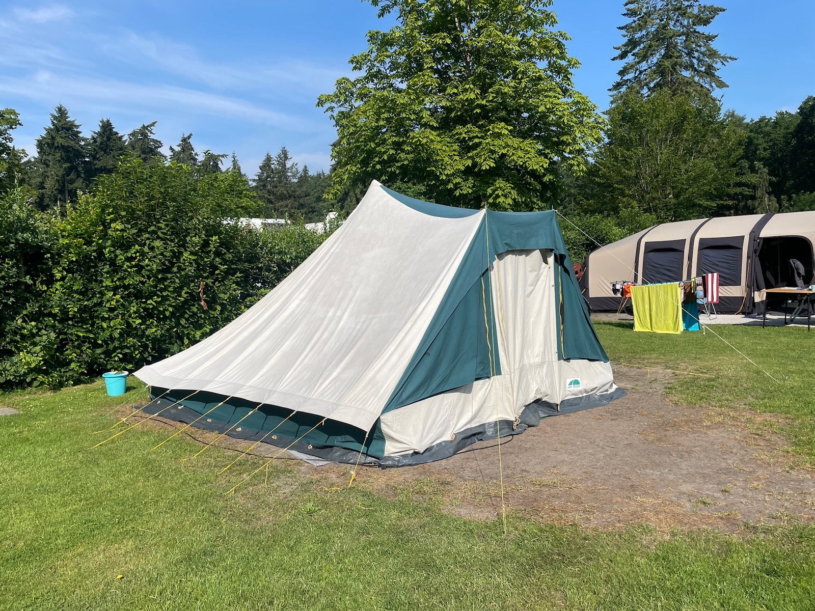 Japio tent inclusief slaapgedeelte( niet afgebeeld), Caravans en Kamperen, Ophalen of Verzenden, Gebruikt