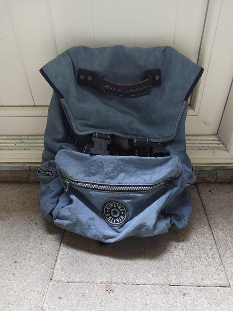 Kipling rugzak - Blauw, gebruikt, 30 cm of meer, Gebruikt, Blauw, Minder dan 35 cm