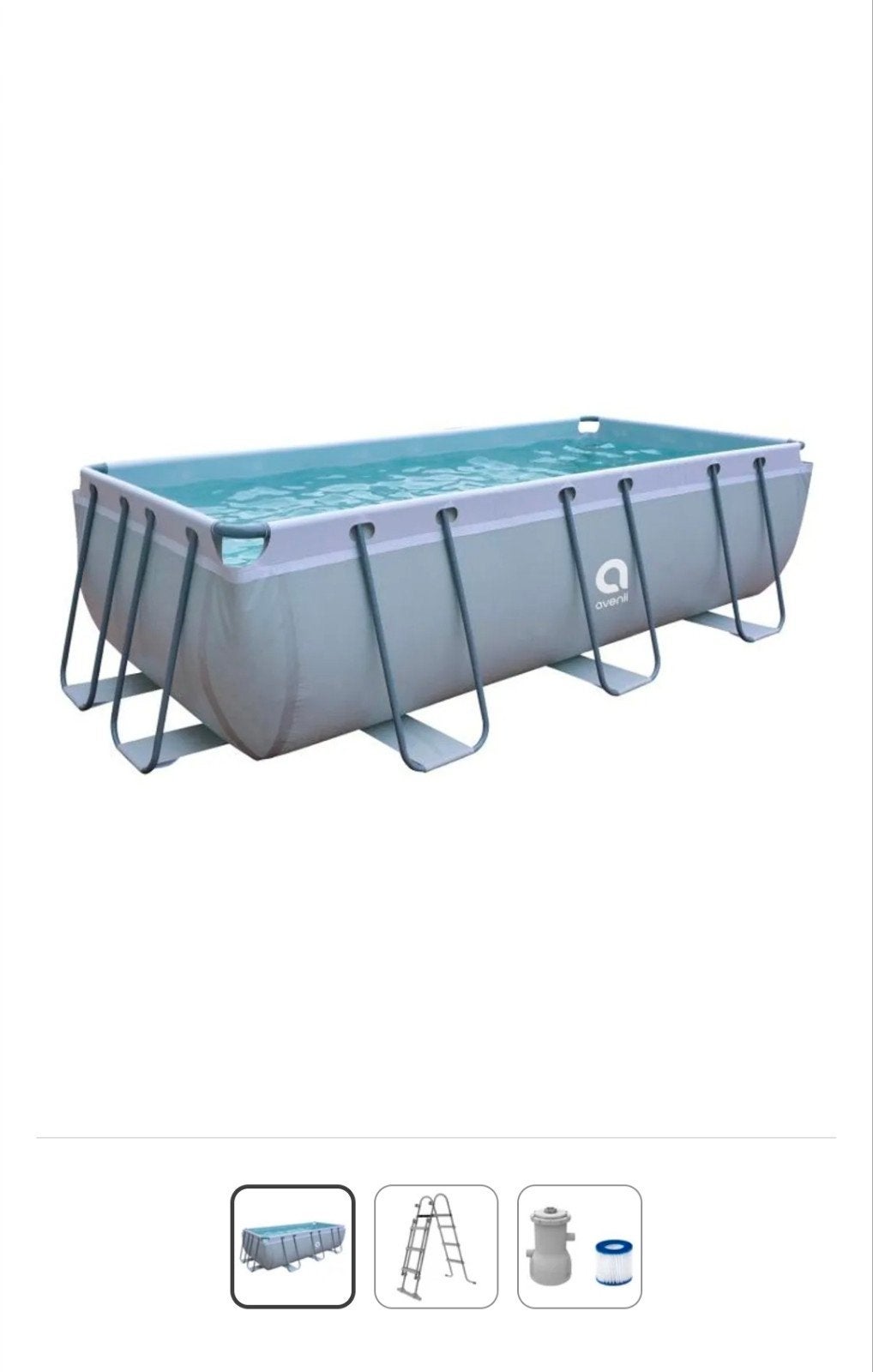 Avenli zwembad 4mx2mx1m, Ophalen, 200 tot 300 cm, 80 tot 120 cm, Zo goed als nieuw