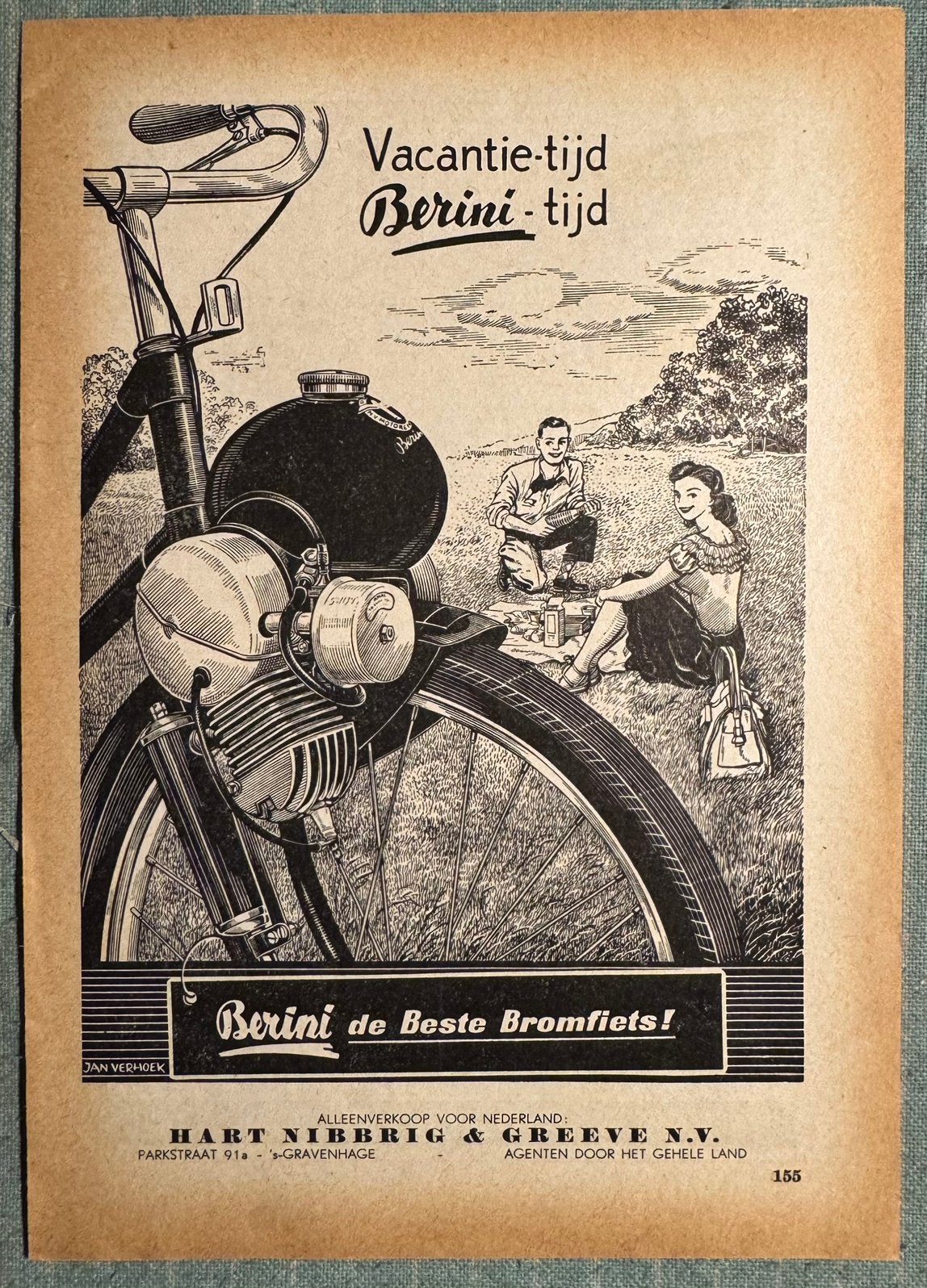 Advertentie Berini eitje vacantie-tijd, Verzenden, Zo goed als nieuw, Motoren
