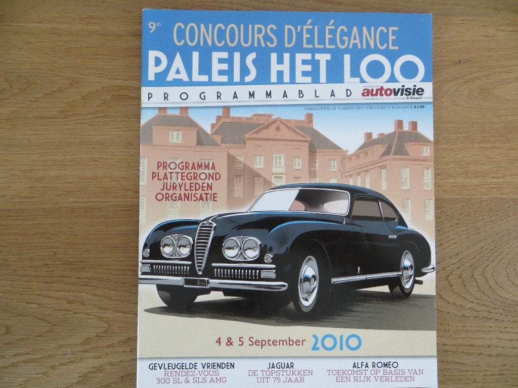 Programmablad Concours d’élégance Paleis Het Loo 2010, Ophalen of Verzenden, Nieuw, Mercedes