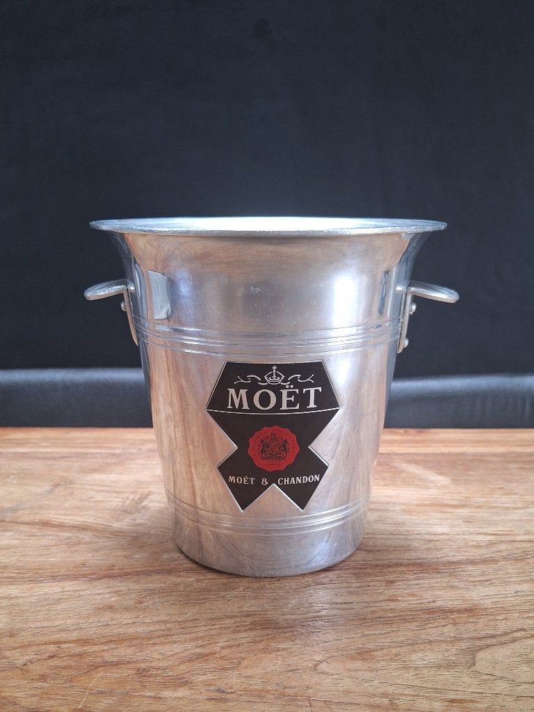 vintage Moët & Chandon aluminium champagne-koeler ijsemmer, Ophalen of Verzenden, Gebruikt, Gebruiksvoorwerp