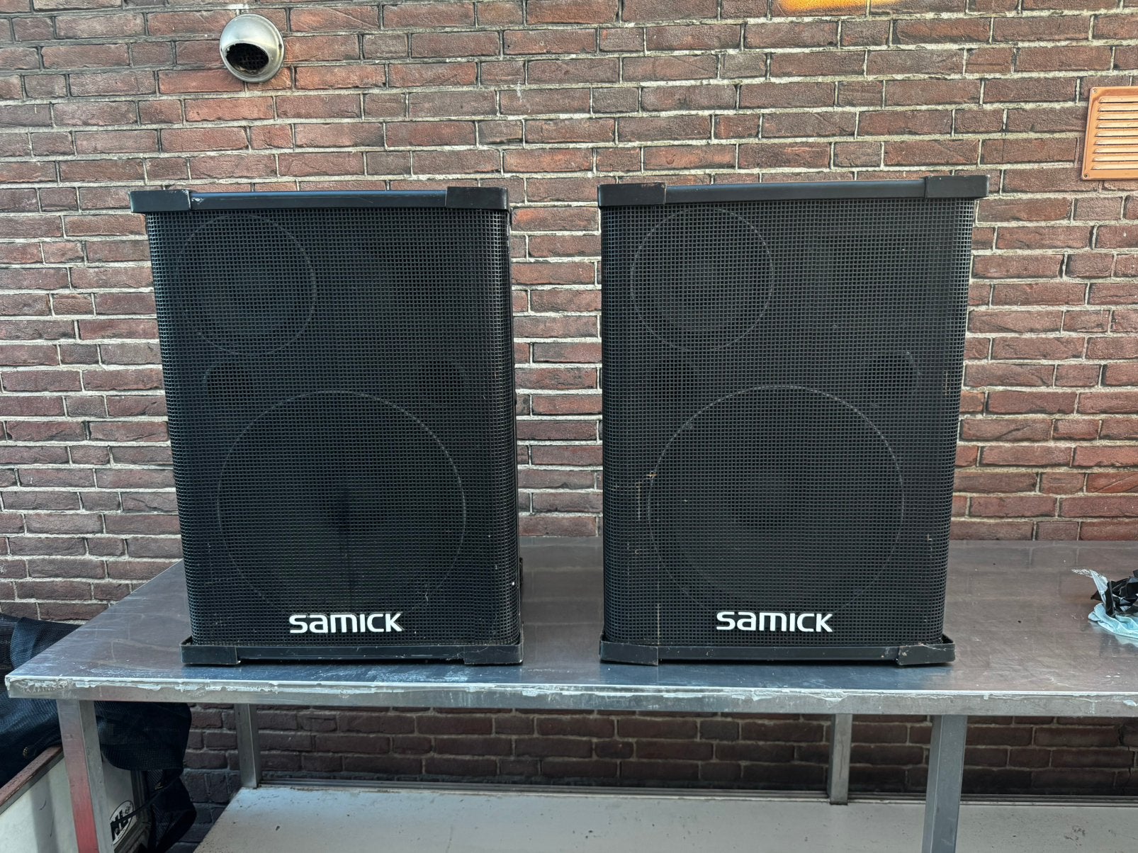 Samick speakers, Stereo speakers, Gebruikt, Ophalen, 150 watt of meer