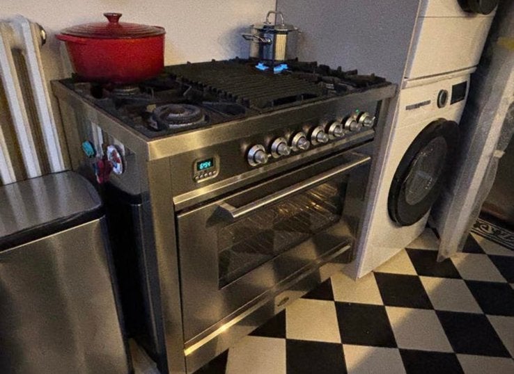 Prachtig Boretti fornuis met veel accessoires!, Ophalen, 60 cm of meer, Zo goed als nieuw, Energieklasse A of zuiniger