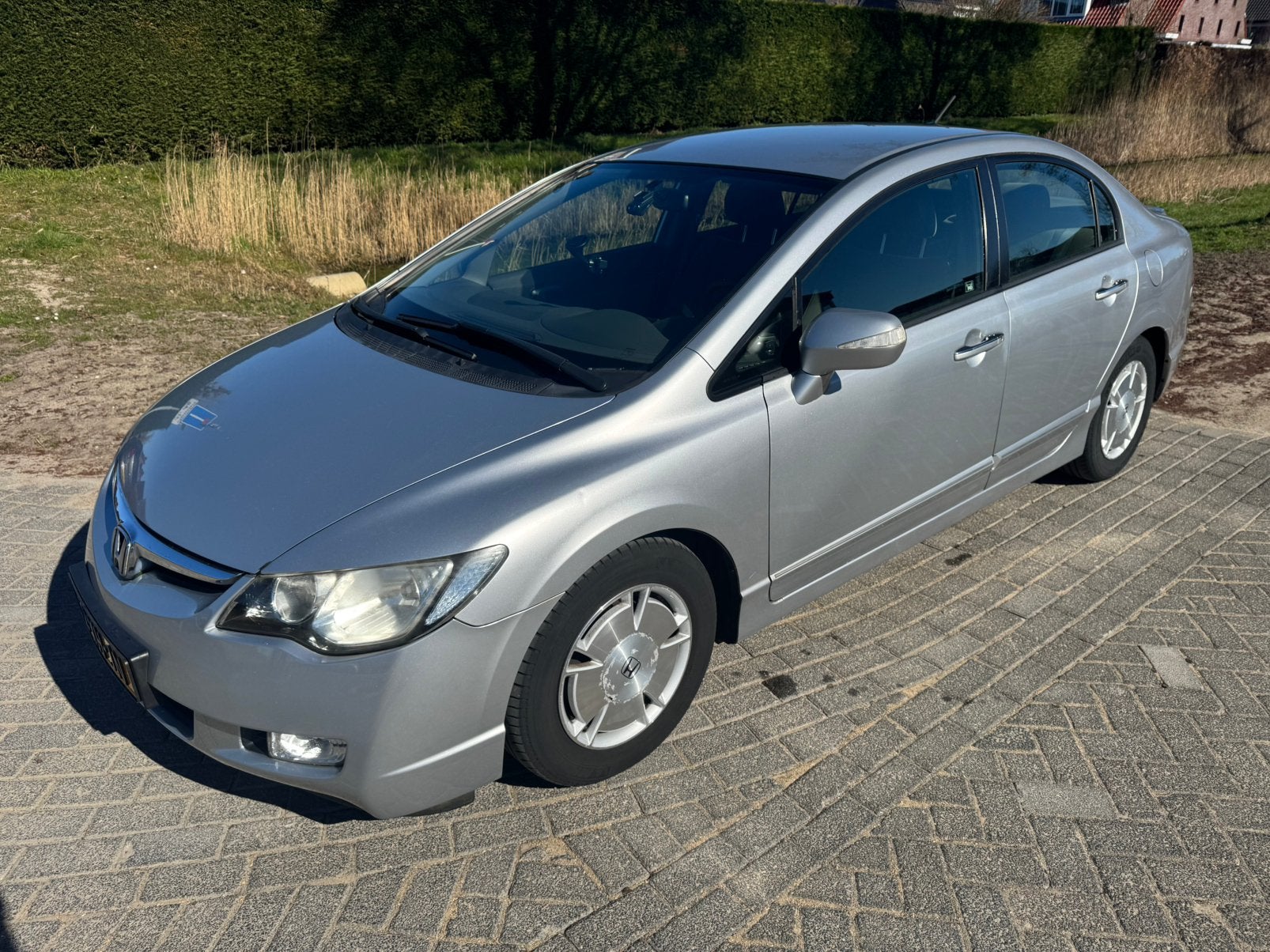 Honda Civic 1.3 Vtec Hybrid 4DR C-tr. 2007 Grijs, Stof, Origineel Nederlands, Grijs, 22 km/l