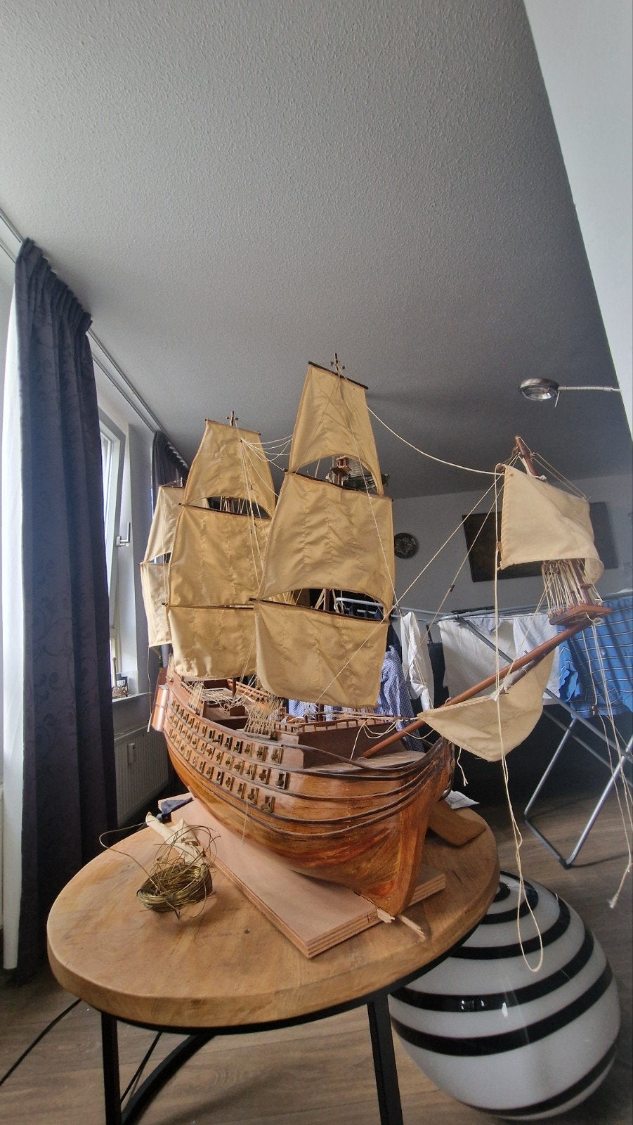 SPOED: Groot houten modelschip 120cm, Ophalen, Gebruikt