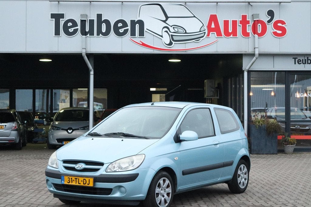 Hyundai Getz 1.1i Active Young Radio cd speler, Elektrische, Auto's, Hyundai, Gebruikt, 31 €/maand, 4 cilinders, Blauw