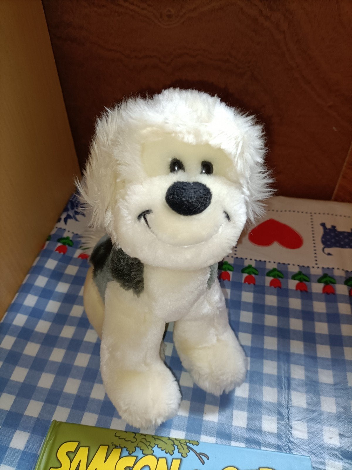 Samson knuffel 20 cm + boek Samson en Gert Het eekhoorntje, Ophalen of Verzenden, Zo goed als nieuw, Overige typen