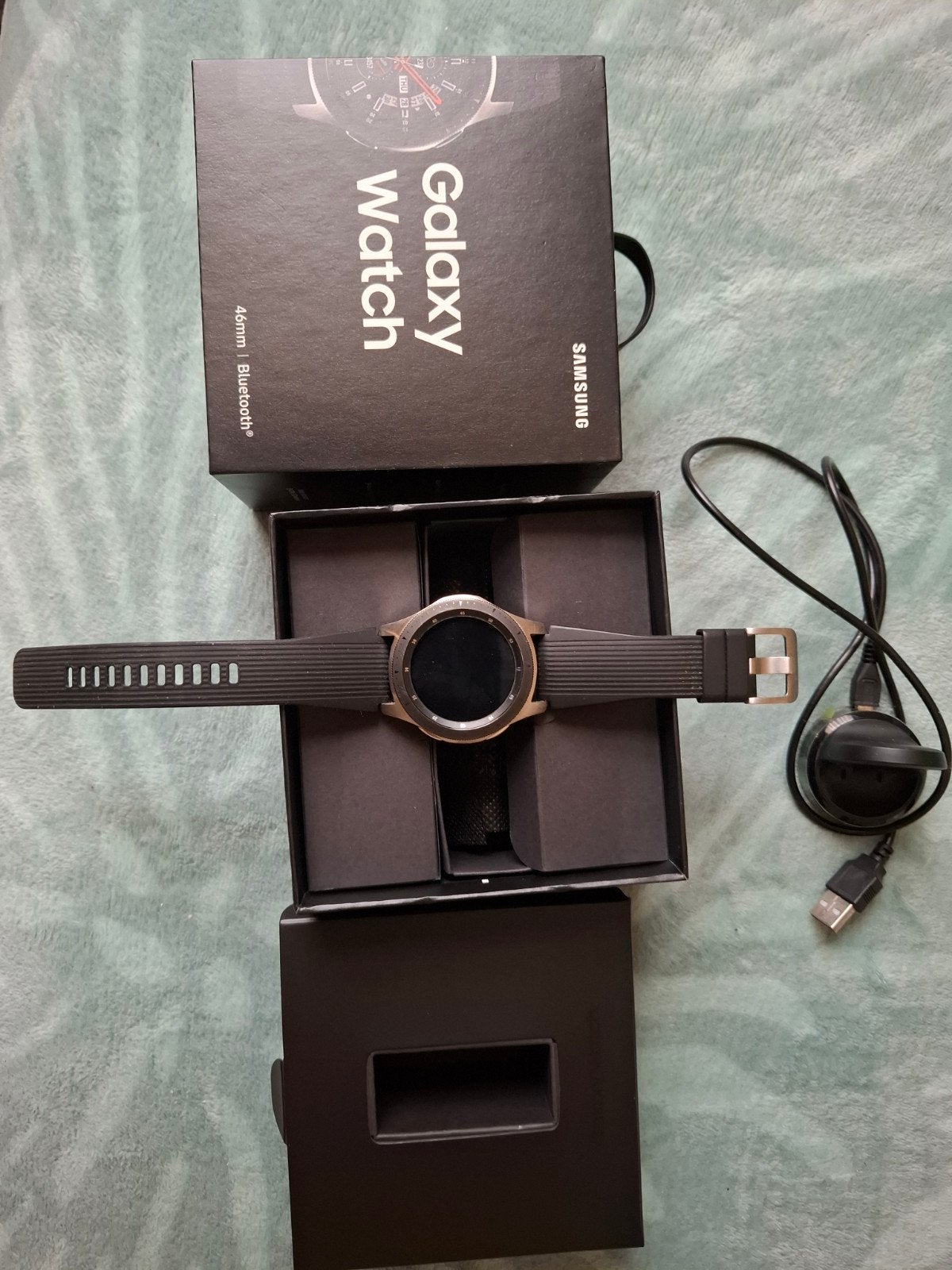 Samsung galaxy watch 46mm . Nieuw .zilver SM-R800., Nieuw, Waterdicht, Ophalen of Verzenden, Samsung galaxy watch 46mm