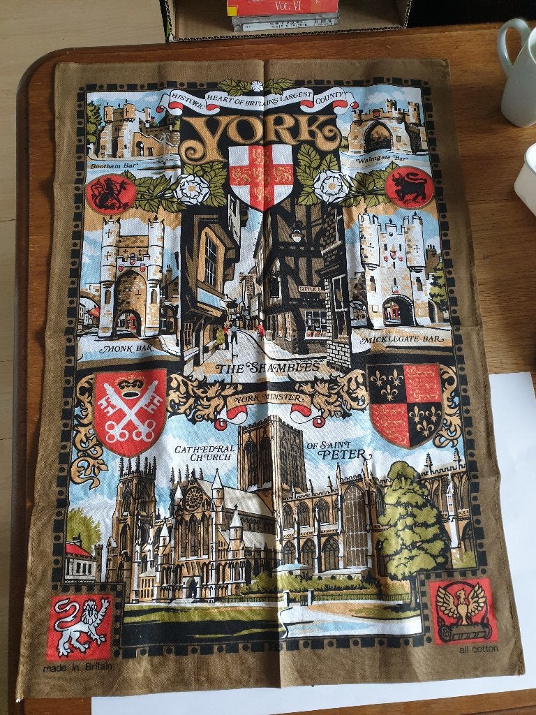 1298 engelse keukendoek york 50 x75cm, Verzenden, Theedoek of Handdoek