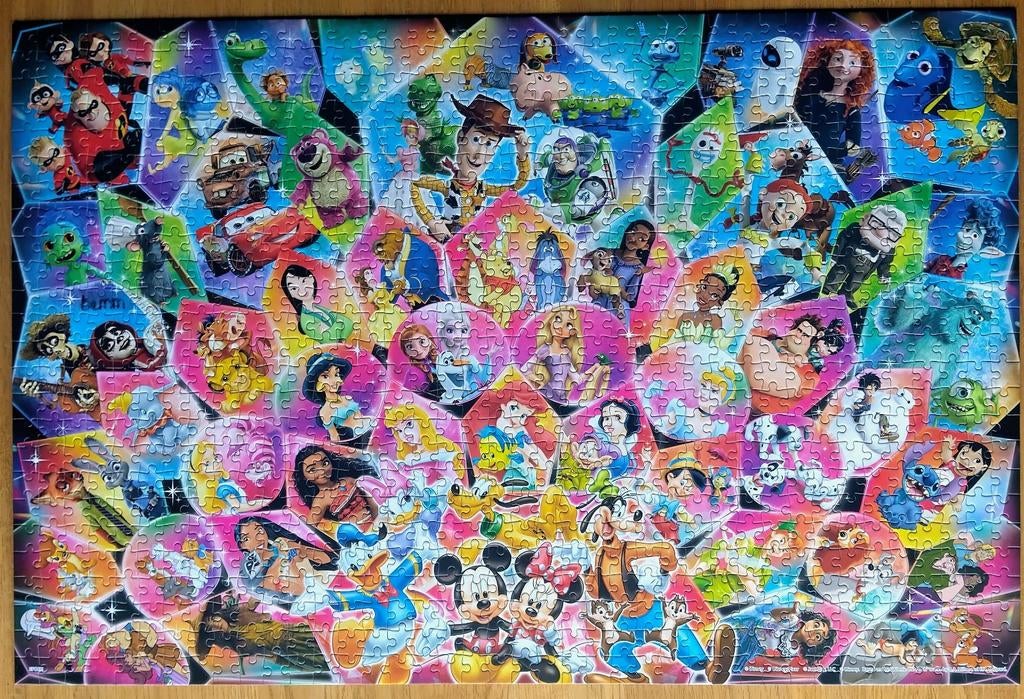 Disney puzzel Epoch, Ophalen of Verzenden, 500 t/m 1500 stukjes, Zo goed als nieuw, Legpuzzel