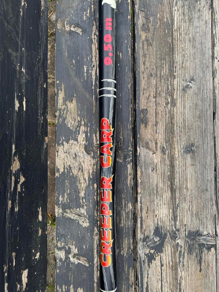 Vasten hengel/stok 9.50m, Watersport en Boten, Hengelsport | Witvissen, Ophalen, Gebruikt, Vaste hengel