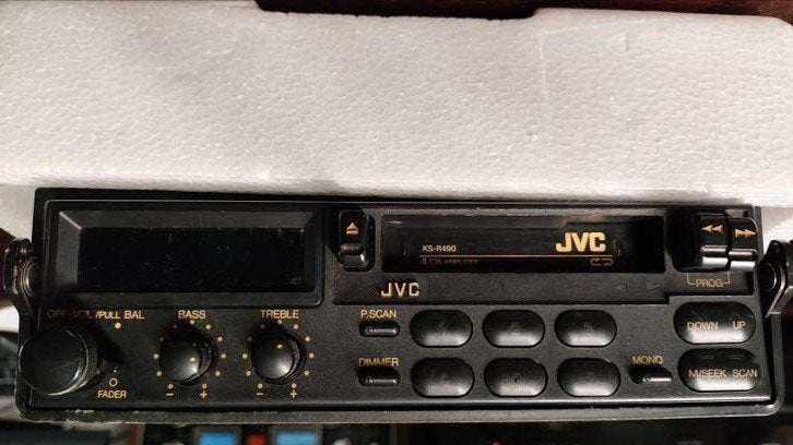 JVC KS-R490 Cassette Autoradio, Ophalen of Verzenden, Gebruikt