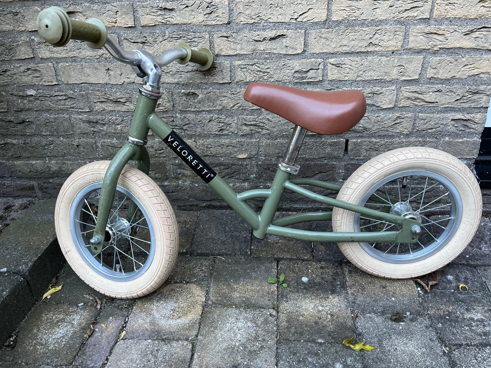 Veloretti loopfiets groen, Fietsen en Brommers, Ophalen, Zo goed als nieuw, Minder dan 16 inch