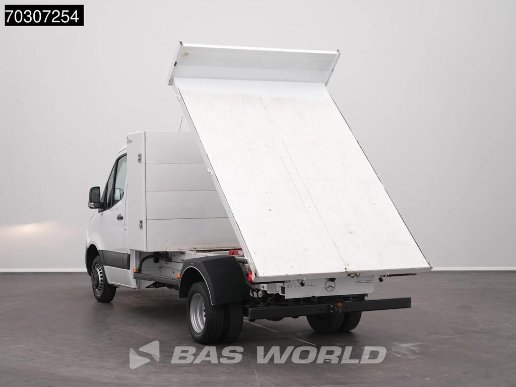 Mercedes Sprinter 515 CDI Kipper met Kist Dubbellucht 3,5t T, Stof, Gebruikt, Euro 6, 4 cilinders