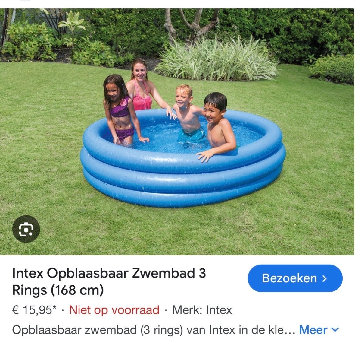 2x Intex Opblaasbaar Zwembad - Nieuw in doos, Ophalen of Verzenden, Nieuw