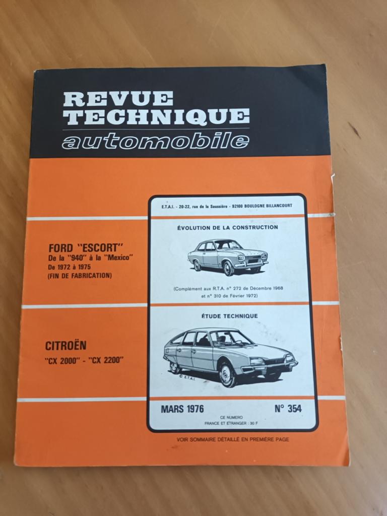 Werkplaatshandboek FORD ESCORT en CITROËN CX., Ophalen of Verzenden
