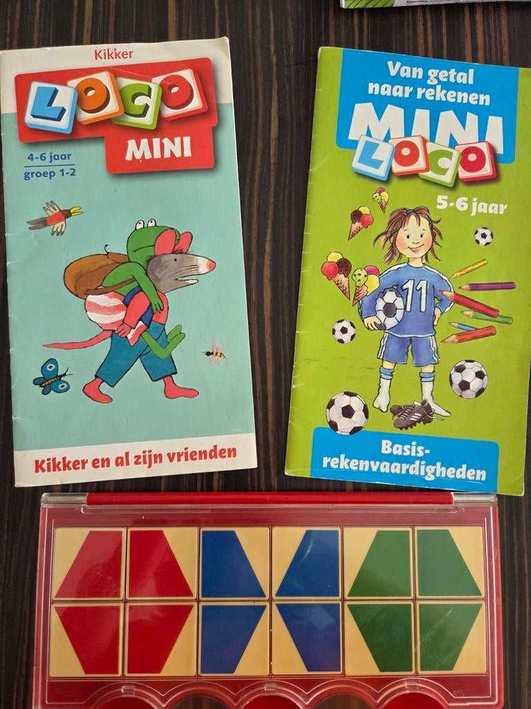 Mini Loco stenen met 2 boekjes (4-6 jaar) o.a. kikker, Ophalen of Verzenden, Gebruikt, Puzzelen