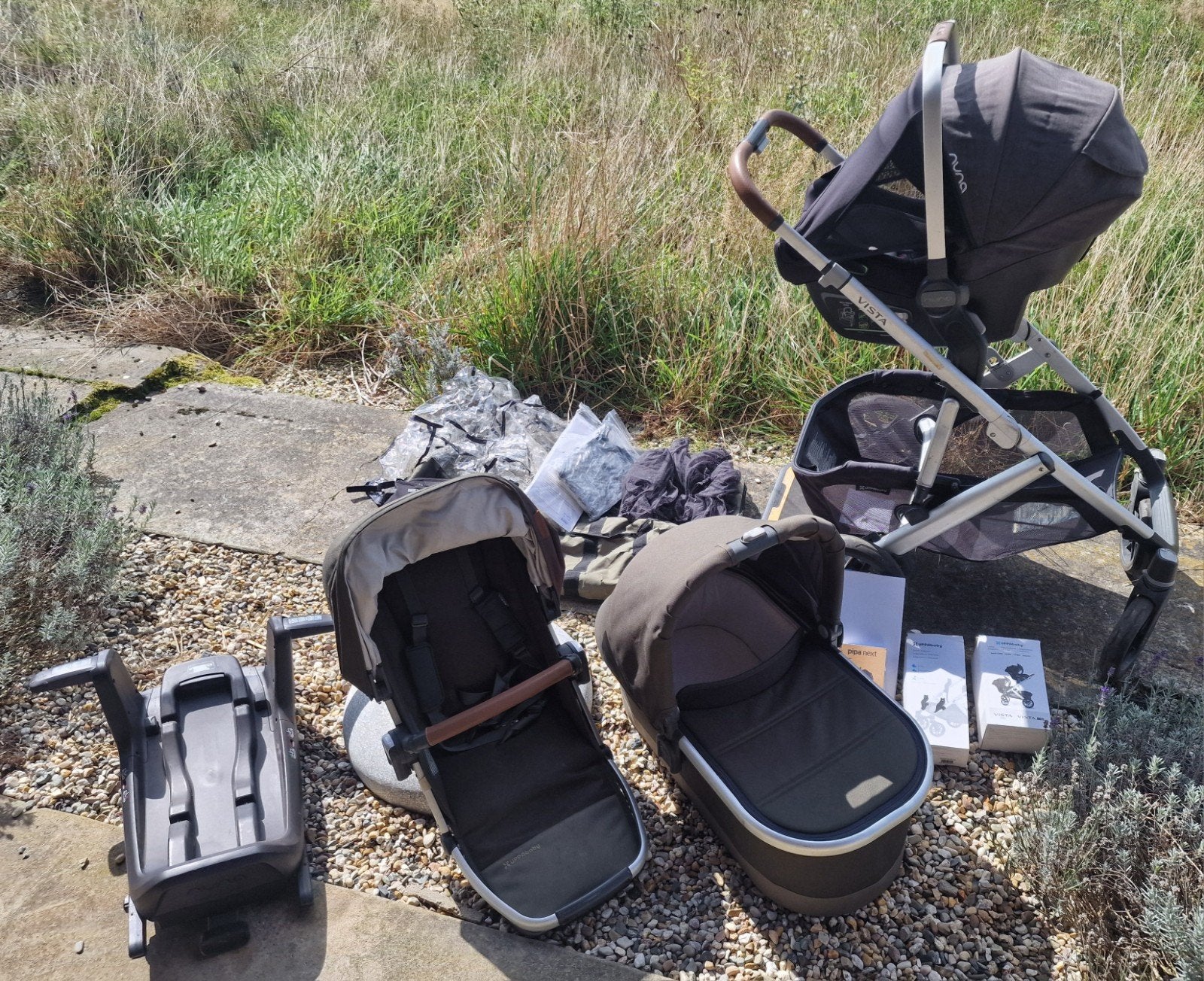 UPPAbaby Vista V2 complete set + Nuna PIPA next + PiggyBack, Kinderen en Baby's, Ophalen, Gebruikt, Overige merken, Met autostoeltje