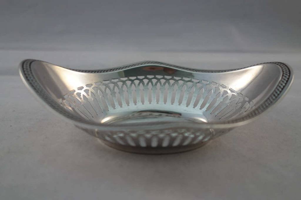 Antiek Zilveren Bonbonmandje, Verzenden, Zilver