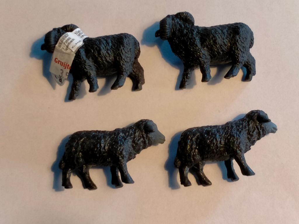 Schaap schapen bok Bullyland pvc figuren dier dieren, Ophalen of Verzenden, Gebruikt