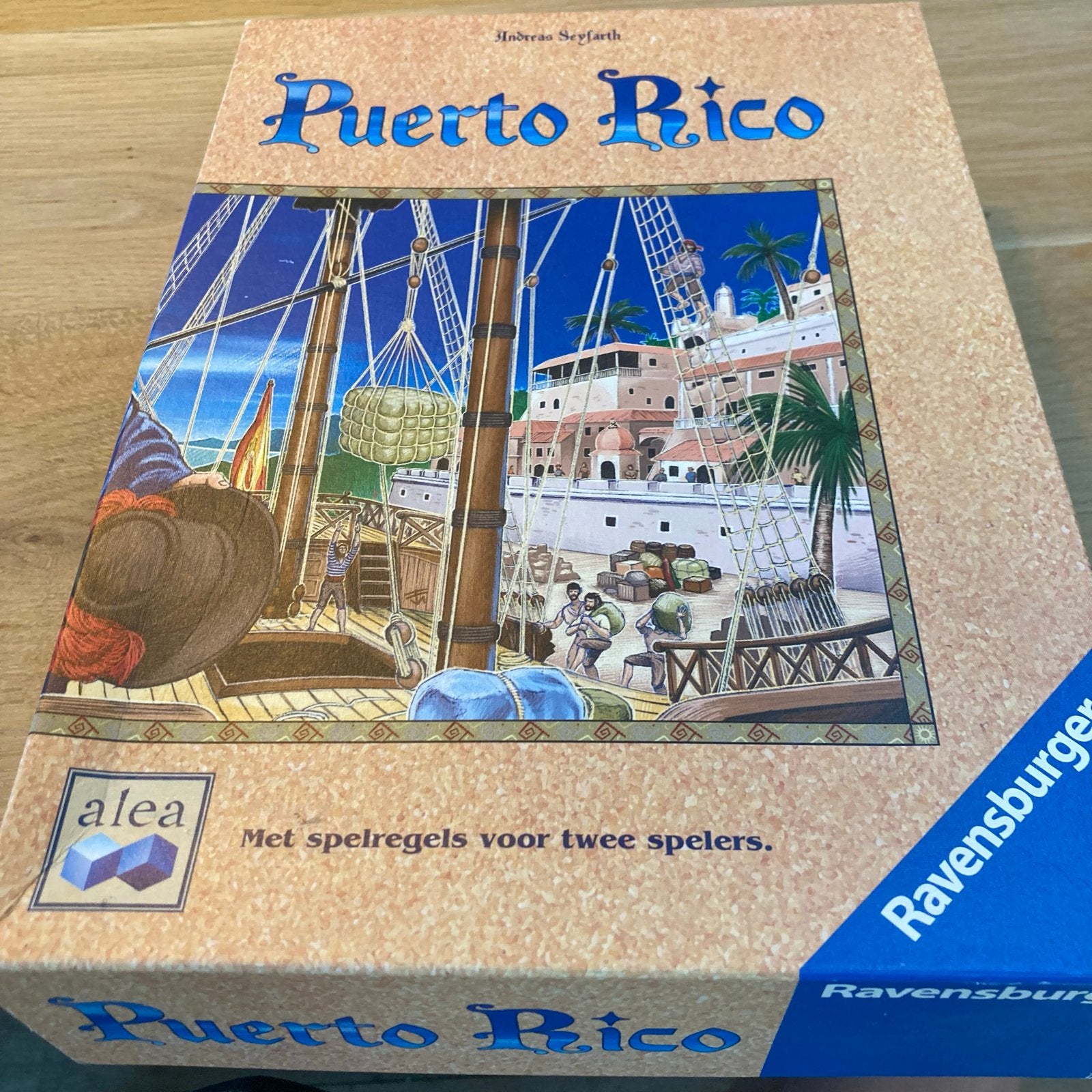 Puerto Rico bordspel - Strategisch koloniaal avontuur, Drie of vier spelers, Ophalen of Verzenden, Zo goed als nieuw