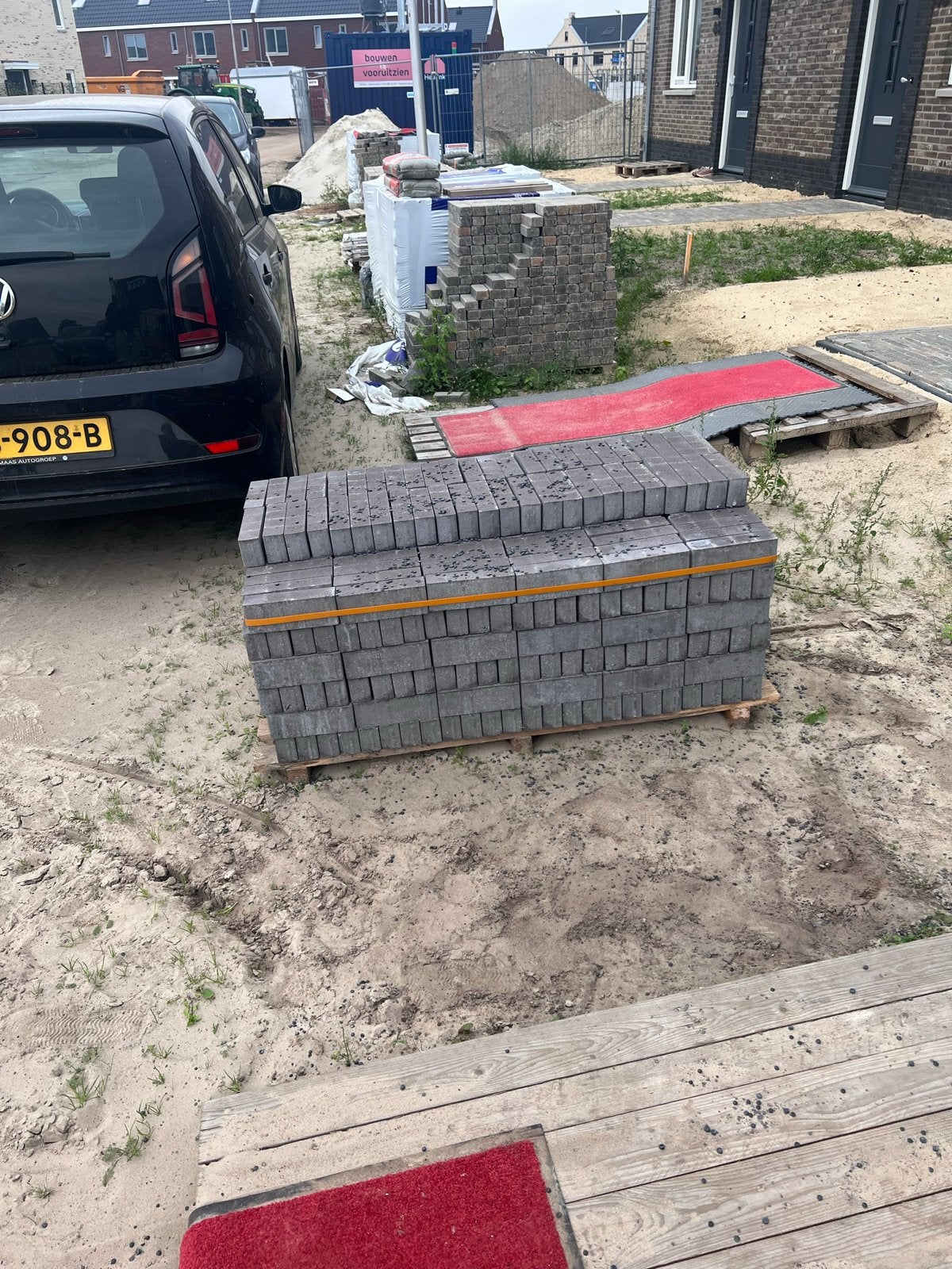 Waaltjes halve pallet, Tuin en Terras, Ophalen, Klinkers, Nieuw, Minder dan 5 m²