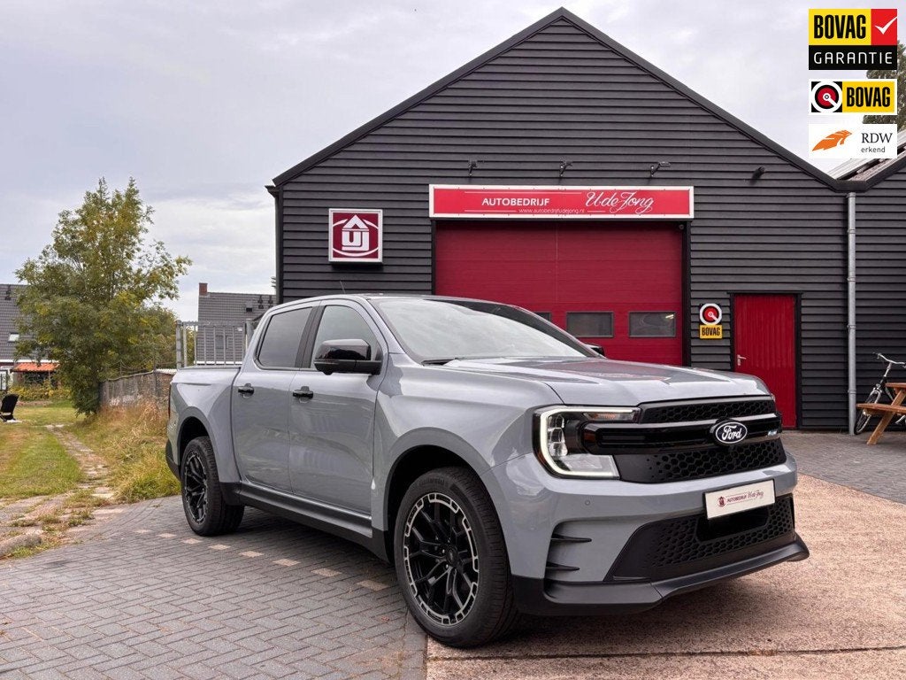 Ford Ranger 2.3 PHEV e-4WD MS-RT, Auto's, 12 maanden, Gebruikt, Zwart, Bedrijf