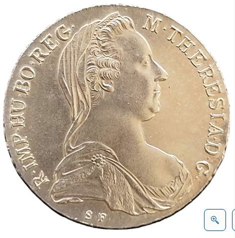 zilveren Maria Theresia Thaler, Postzegels en Munten, Munten | Europa | Niet-Euromunten, Ophalen of Verzenden, Oostenrijk, Losse munt